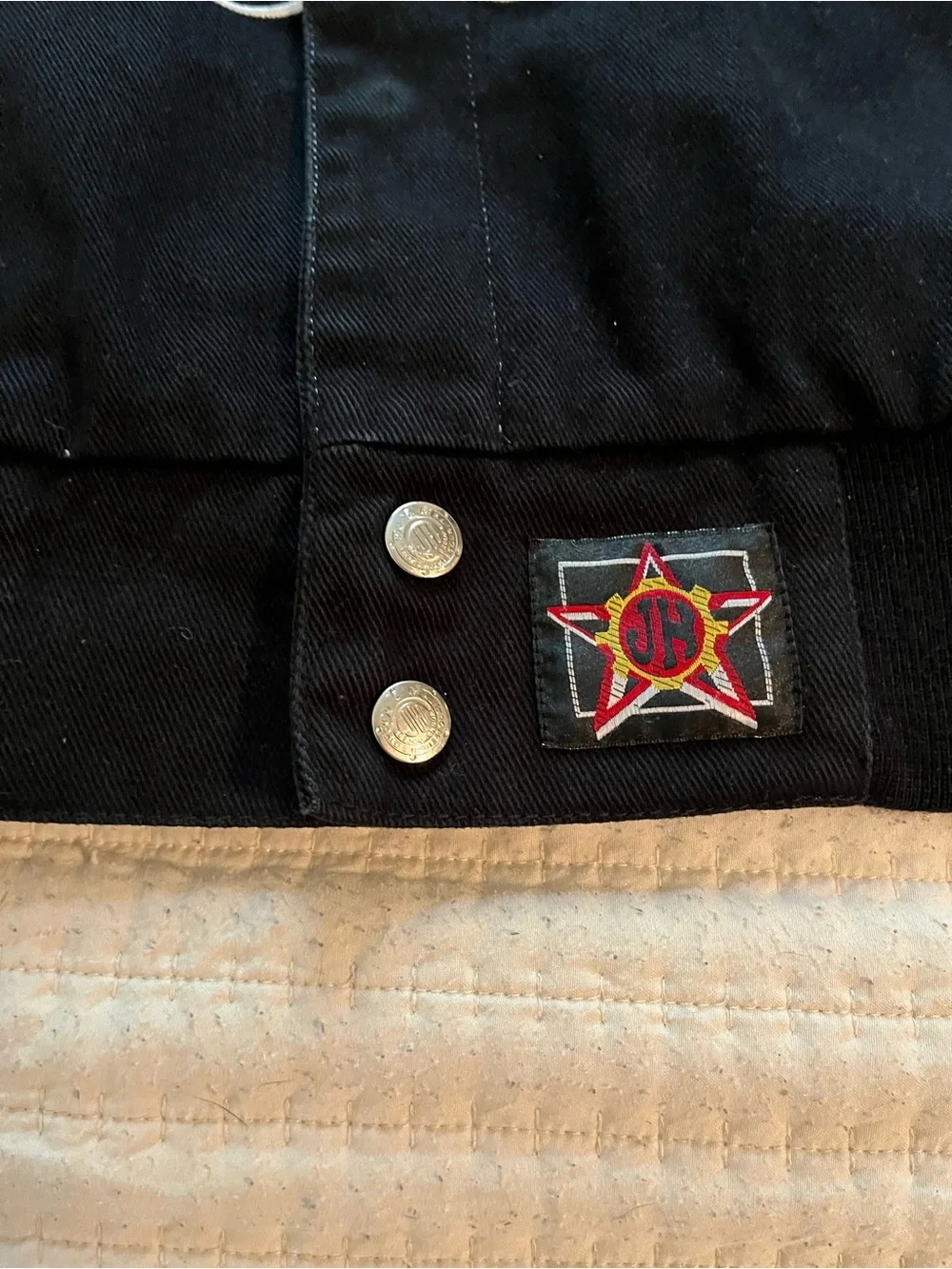Nascar Crown Royal Black and Yellow Racing Bomber Jacket Jamie McMurray XL
